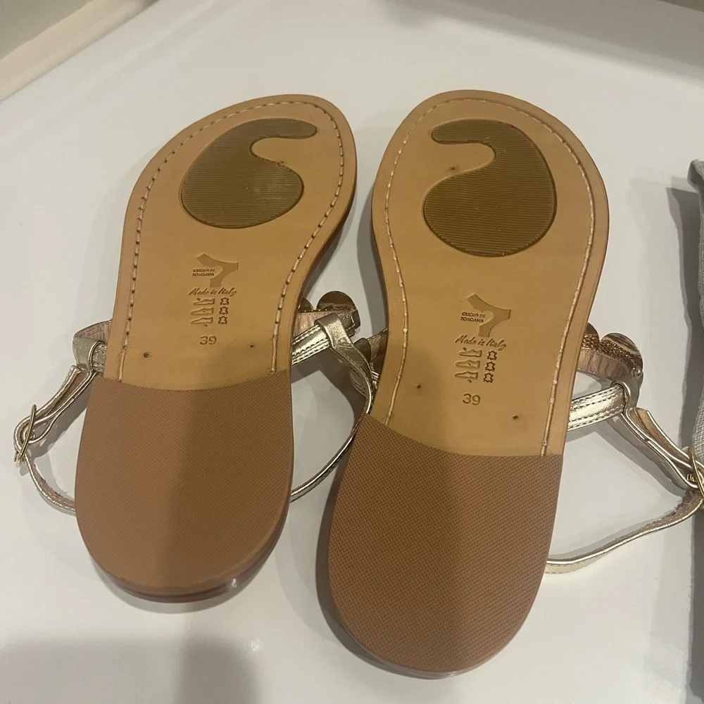 CAPRESE  sandals Gold Women's‎ made in Italy size 39